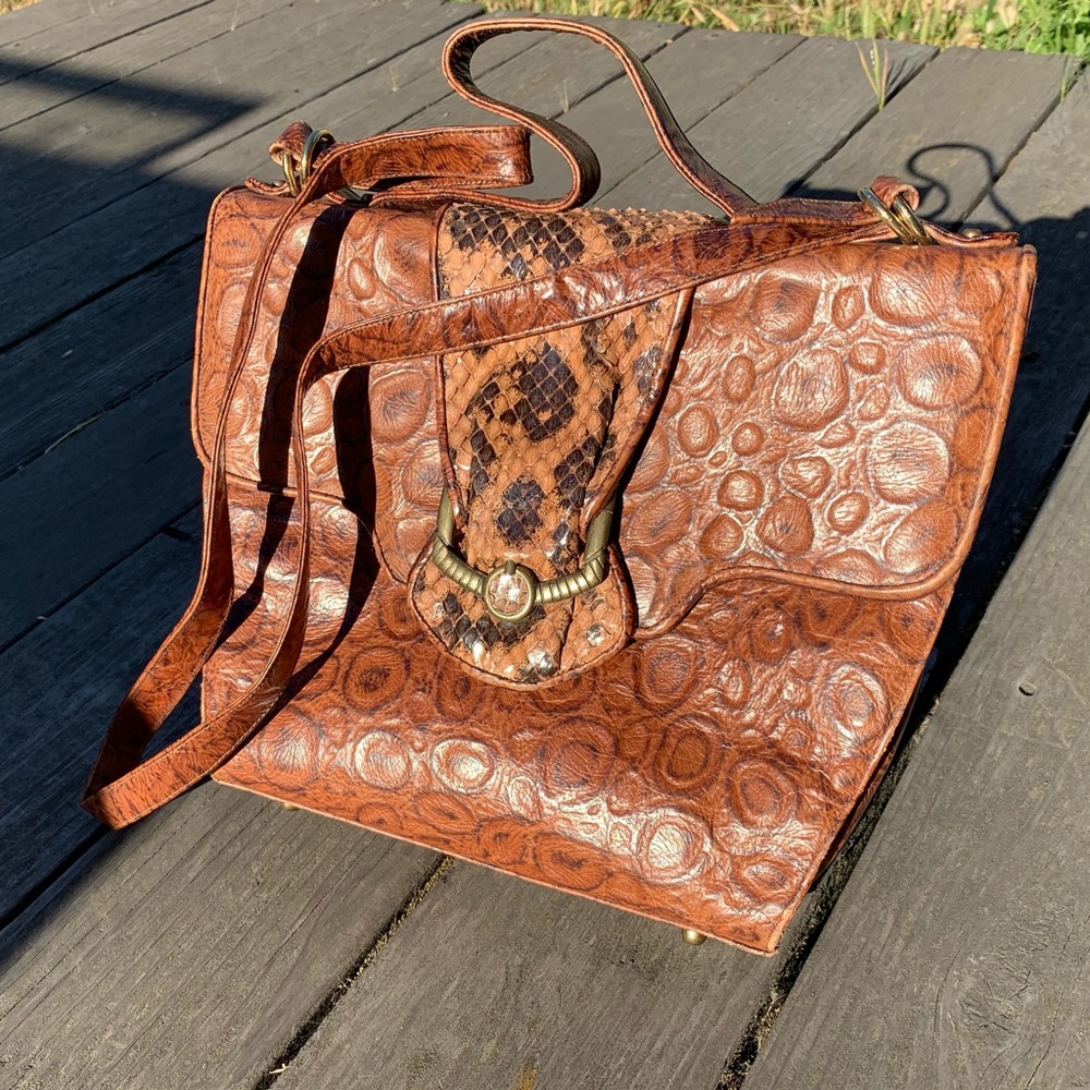 Vintage snake skin Sharif purse